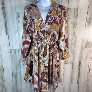 NWT BCBG Max Azria Rio Red Wrap Dress | Kimono Style | Sz Small | MSRP $248